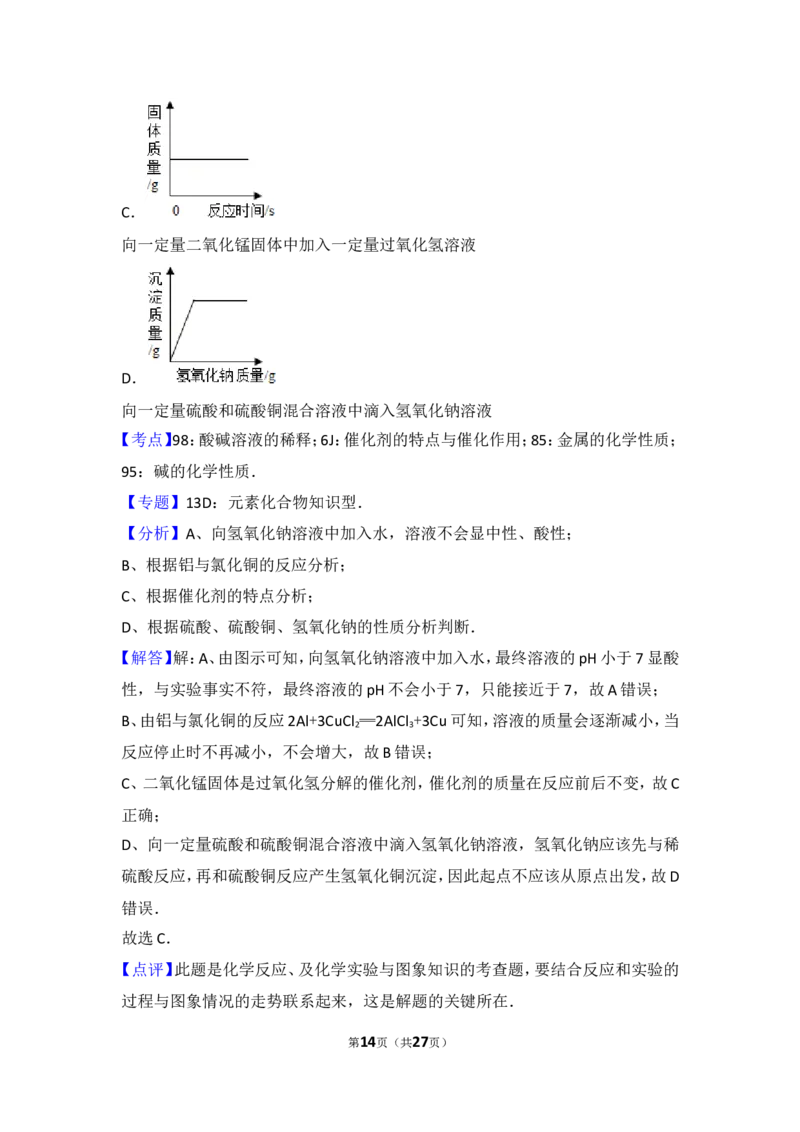 2015年河南省中考化学试卷及答案_中考真题_5.化学中考真题2015-2024年_地区卷_河南中考化学08-22河南省统一试卷）