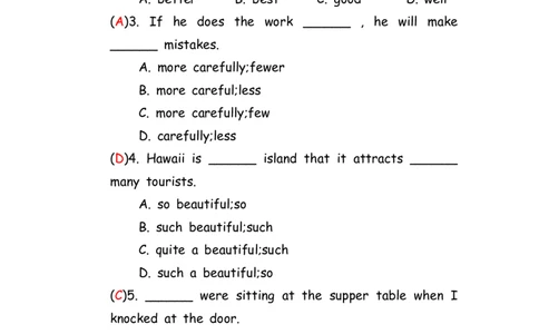 No.146综合训练选择题④答案解析_初中英语语法_最全初中英语语法习题_No.146综合训练选择题④