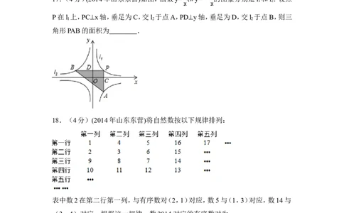 2014年山东省东营市中考数学试卷（含解析版）_中考真题_2.数学中考真题2015-2024年_2014年全国中考数学170份