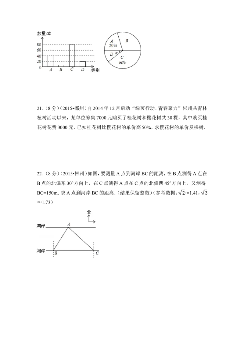 2015年湖南省郴州市中考数学试卷（含解析版）_中考真题_2.数学中考真题2015-2024年_2015年全国中考数学180份