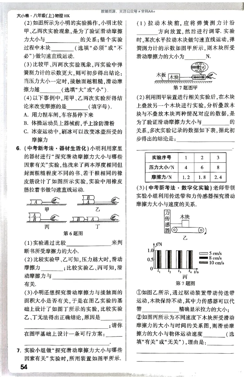 2026《万唯大小卷&bull;物理》8上周测小卷(HK)_2026万唯系列预习复习_2026版初中《万唯大小卷》8年级上册（全科多版本）_2026《万唯大小卷&bull;物理》8上(HK)