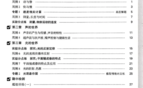 2026《万唯大小卷&bull;物理》8上周测小卷(HK)_2026万唯系列预习复习_2026版初中《万唯大小卷》8年级上册（全科多版本）_2026《万唯大小卷&bull;物理》8上(HK)