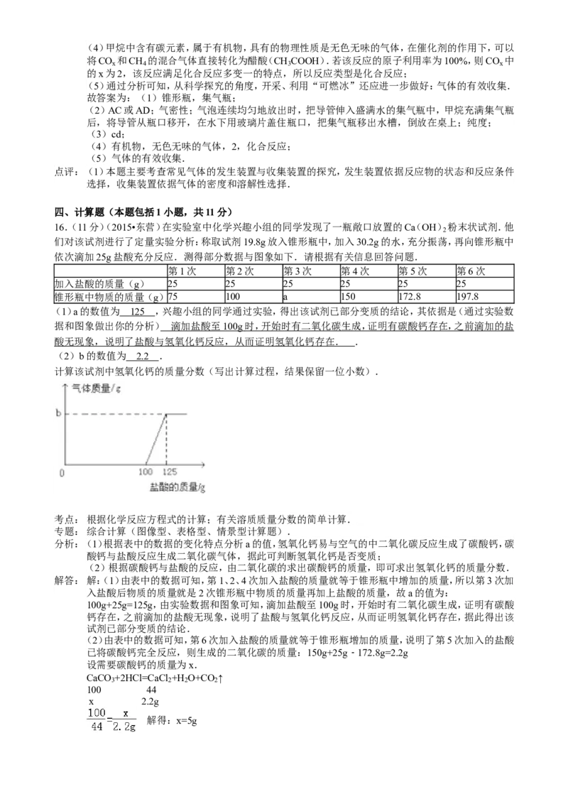 2015年山东省东营市化学中考试题及答案_中考真题_5.化学中考真题2015-2024年_地区卷_山东省_东营中考化学08-21