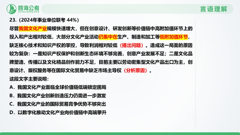 片段刷题2_2026考公资料_（01）花生十三_04刷题班2026年省考四海行测2000题海海刷(1)_03.言语理解刷题_PPT