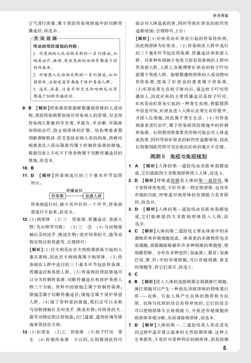 2026《万唯大小卷&bull;生物》8全周测小卷详解详析(RJ)_2026万唯系列预习复习_2026版初中《万唯大小卷》8年级上册（全科多版本）_2026《万唯大小卷&bull;生物》8全(RJ)