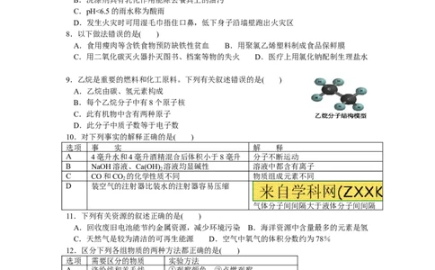 2014年哈尔滨市中考化学试题及答案_中考真题_5.化学中考真题2015-2024年_地区卷_黑龙江_哈尔滨中考化学08-21