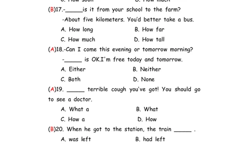 No.148综合训练选择题⑥答案解析_初中英语语法_最全初中英语语法习题_No.148综合训练选择题⑥