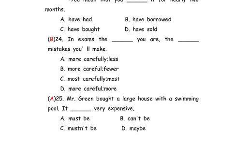 No.148综合训练选择题⑥答案解析_初中英语语法_最全初中英语语法习题_No.148综合训练选择题⑥