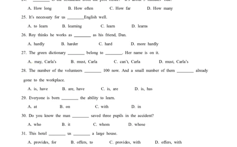 2015年中考真题精品解析英语（四川南充卷）精编word版（原卷版）_中考真题_3.英语中考真题2015-2024年_2015年全国中考YINGYU144份_2015年中考真题精品解析英语（四川南充卷）精编word版