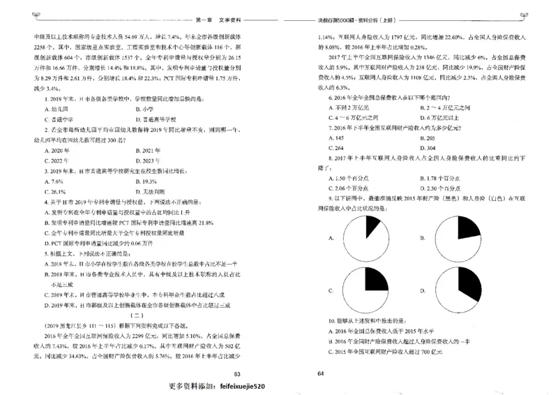 9资料分析上册_26吉林考备考资料包_11省考刷题包_04决战行测5000题_行测5000题2022年9月版次