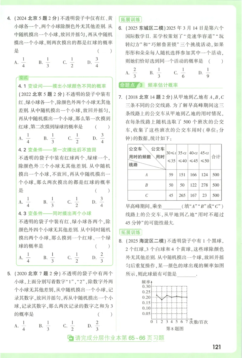 2026《万唯中考&bull;试题研究》数学_2026万唯系列预习复习_2026版初中《万唯试题研究》（数学、道法）（北京）