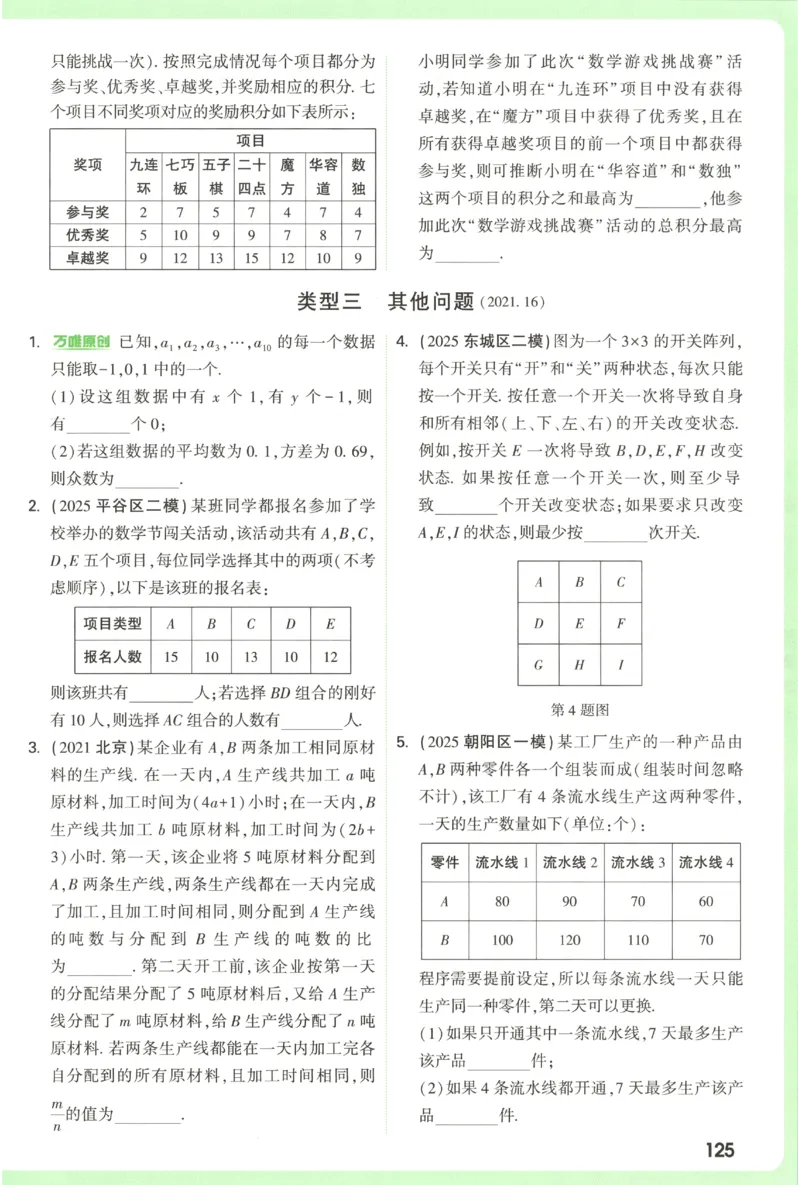 2026《万唯中考&bull;试题研究》数学_2026万唯系列预习复习_2026版初中《万唯试题研究》（数学、道法）（北京）