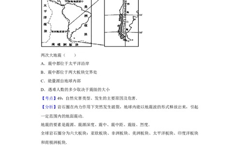 2010年高考地理试卷（江苏）（解析卷）_1.高考2025全国各省真题+答案_01.2008-2024全国高考真题（按省份分类）_10.江苏_2008-2024&middot;（江苏）地理高考真题