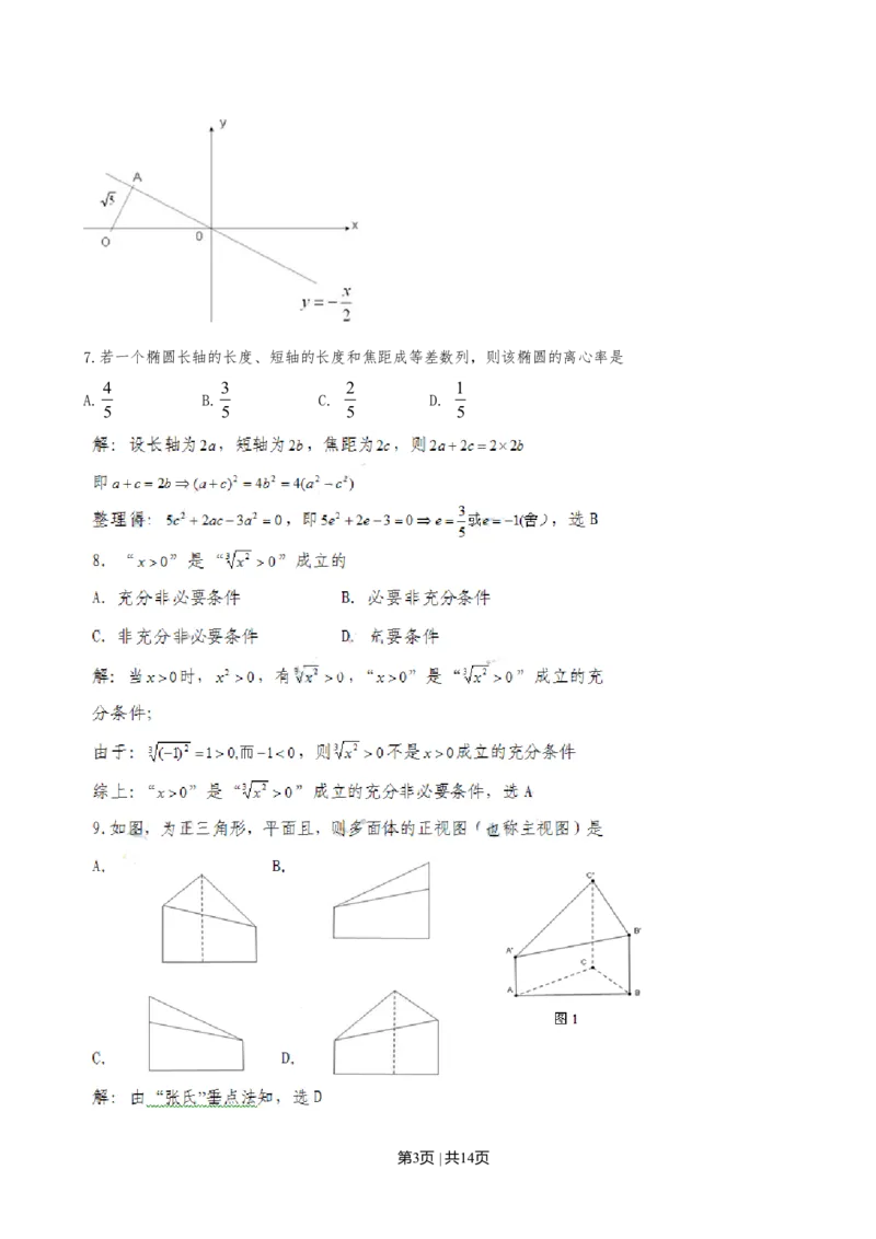 2010年高考数学试卷（文）（广东）（解析卷）_1.高考2025全国各省真题+答案_01.2008-2024全国高考真题（按省份分类）_4.广东_2008-2024&middot;（广东）数学高考真题