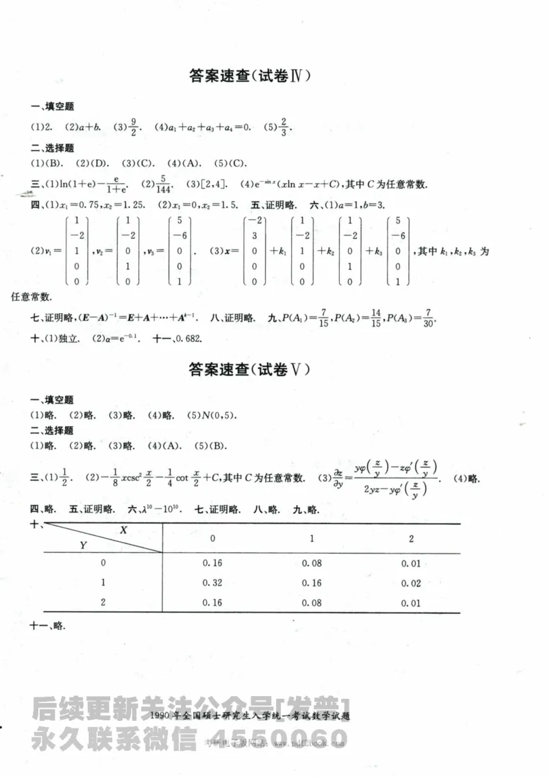 2024考研数学张宇真题大全试题分册数学三公众号：考研公众号：小乖考研免费分享_06.数学三历年真题_张老师版本数三