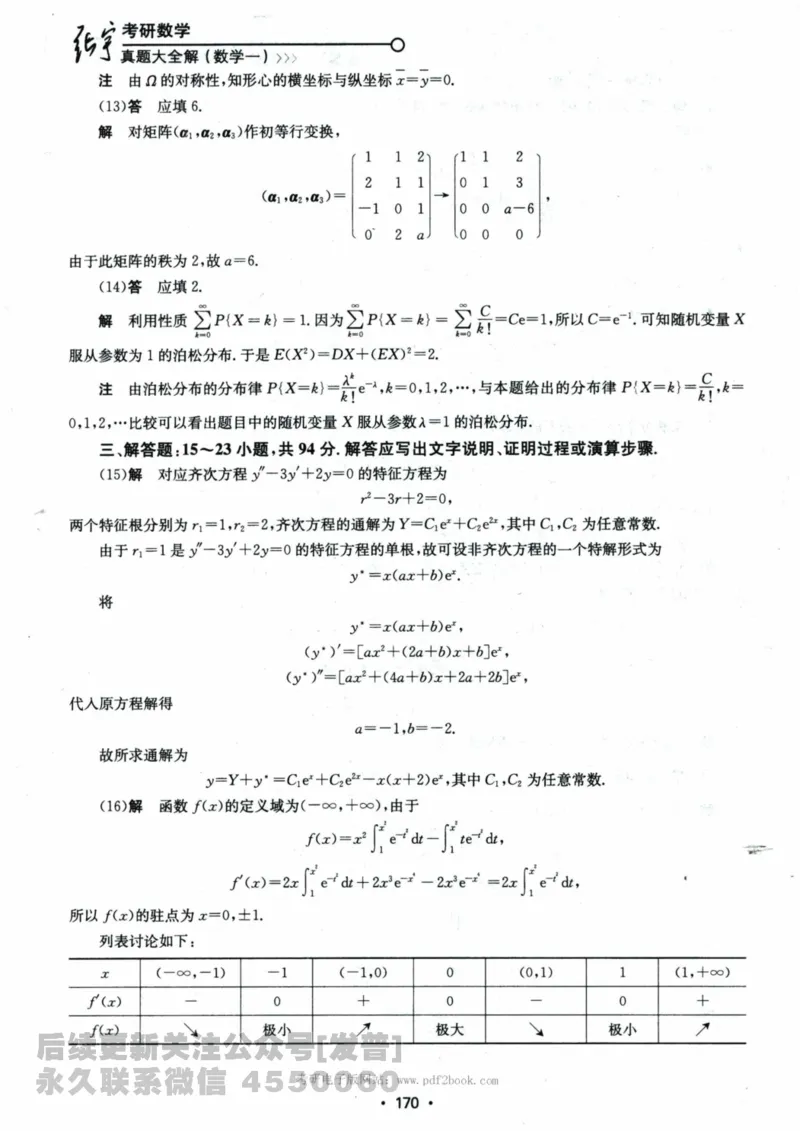 2024考研数学张宇真题大全解析分册数学一公众号：小乖考研免费分享_04.数学一历年真题_张老师版本数一