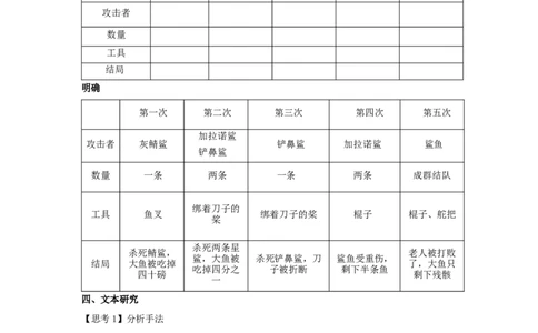 9《老人与海（节选）》（教案）_4-教培资料-26年最新资料-同步更新_初中高中教资_03科三专项（进去保存报考的学科即可）_02科三专项（笔记真题思维导图教学设计版本二）