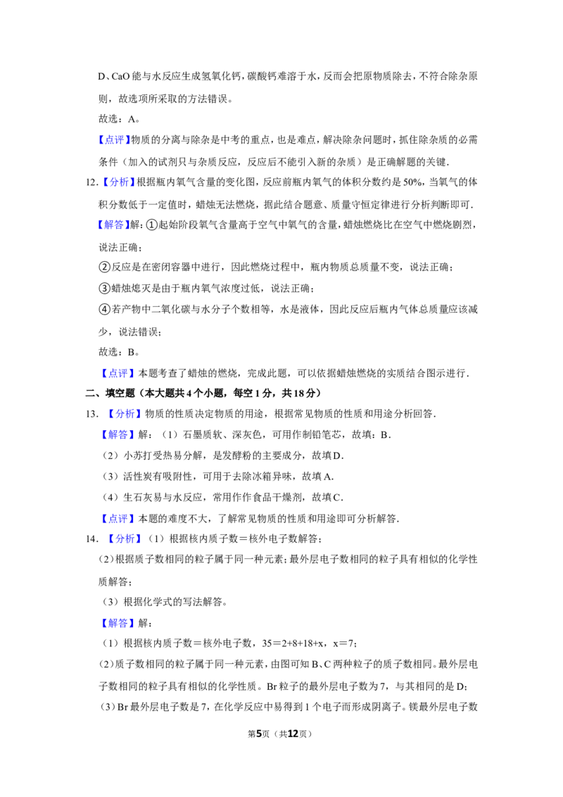 2015年辽宁省锦州市中考化学试题（解析）_中考真题_5.化学中考真题2015-2024年_地区卷_辽宁化学_辽宁化学_锦州化学17-22