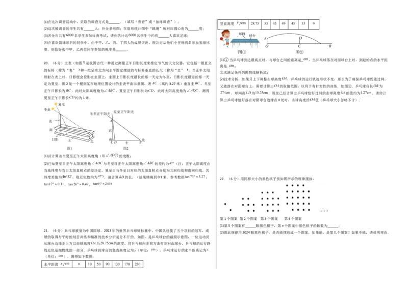 数学（考试版A3）_2数学总复习_赠送：2024中考模拟题数学_二模_数学（山东青岛卷）-：2024年中考第二次模拟考试