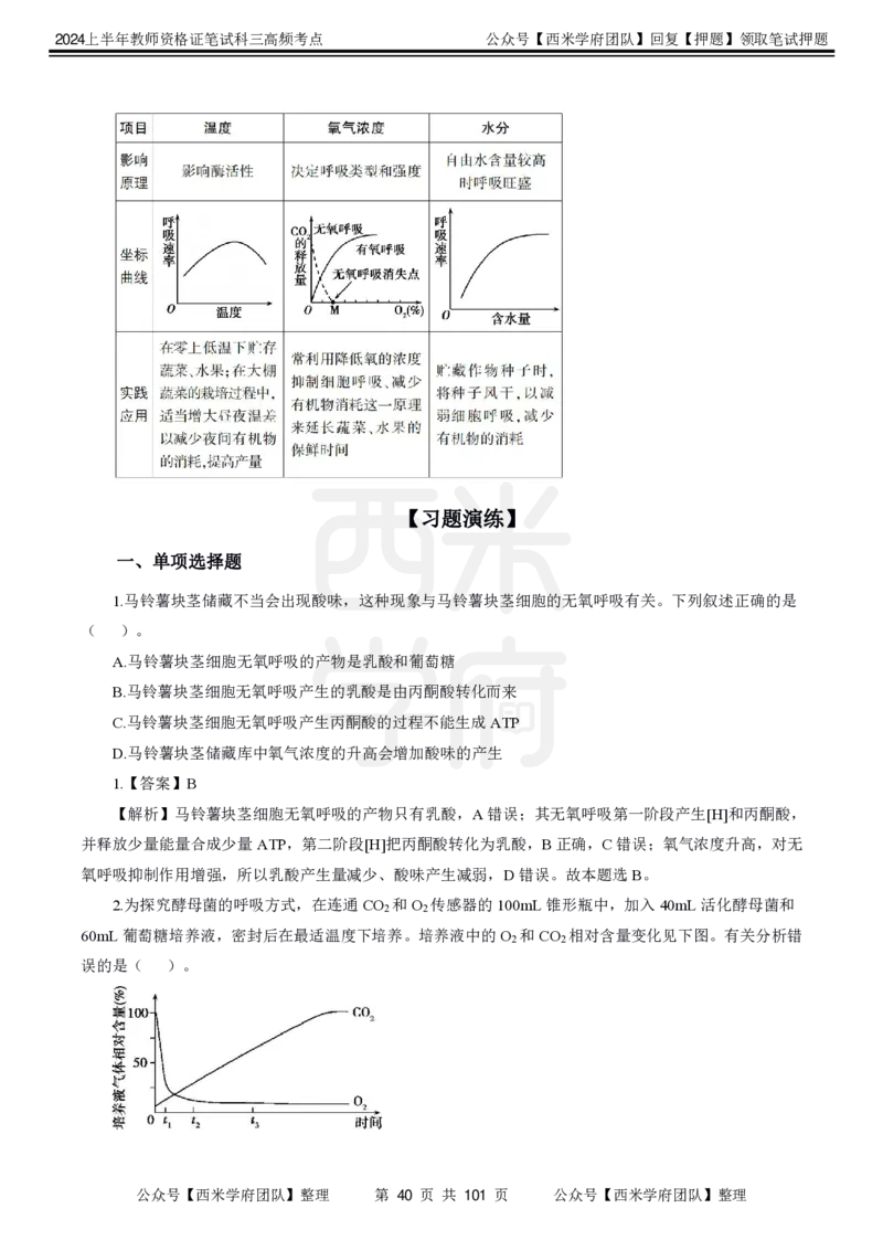 中学生物-高频考点_4-教培资料-26年最新资料-同步更新_初中高中教资_03科三专项（进去保存报考的学科即可）_01科目三FB网课、三色速记手册、知识点导图等推荐_初中