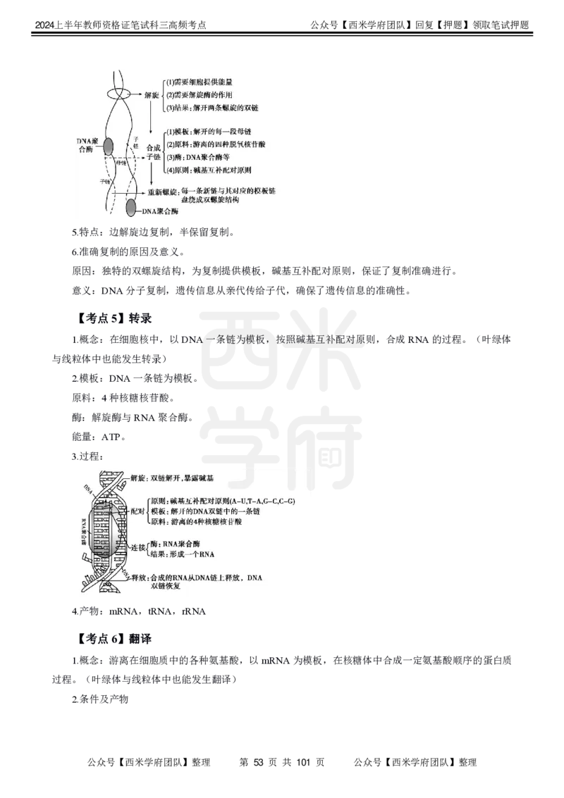 中学生物-高频考点_4-教培资料-26年最新资料-同步更新_初中高中教资_03科三专项（进去保存报考的学科即可）_01科目三FB网课、三色速记手册、知识点导图等推荐_初中