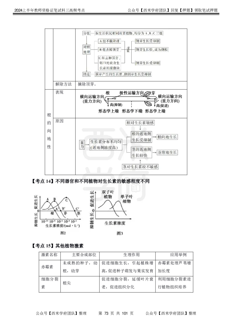 中学生物-高频考点_4-教培资料-26年最新资料-同步更新_初中高中教资_03科三专项（进去保存报考的学科即可）_01科目三FB网课、三色速记手册、知识点导图等推荐_初中