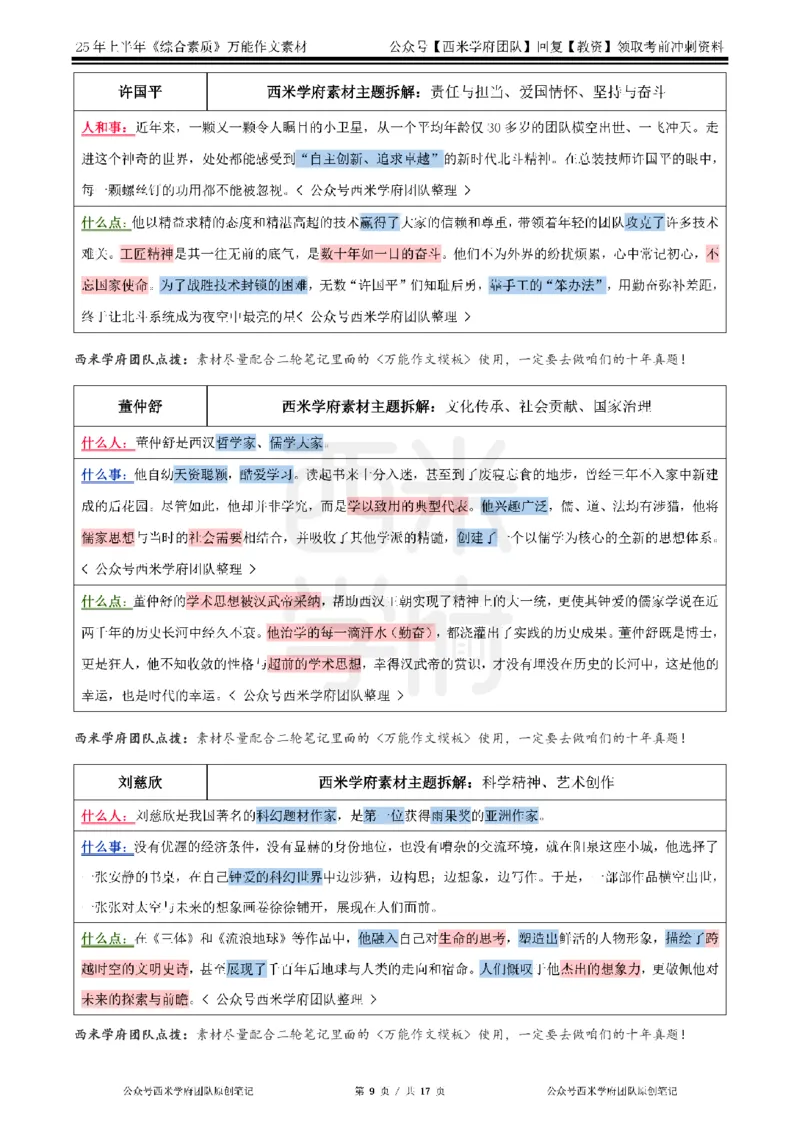 25上作文42个人物素材_4-教培资料-26年最新资料-同步更新_科一科二电子资料合集中小幼（笔记真题知识点汇总等）文件多，按需保存_各机构笔记合集（中小幼）推荐_01西米合集