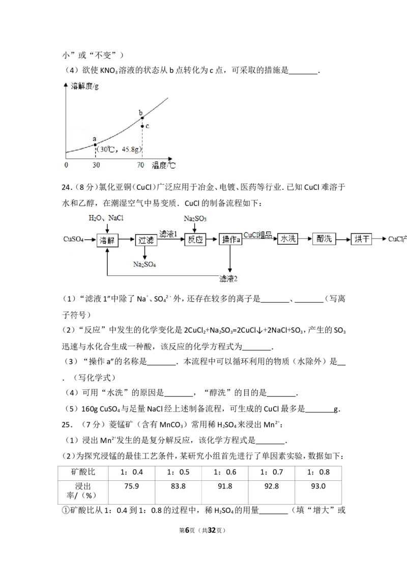 2017年广东省广州市中考化学试卷及答案_中考真题_5.化学中考真题2015-2024年_地区卷_广东省_广东广州中考化学2008---2021年