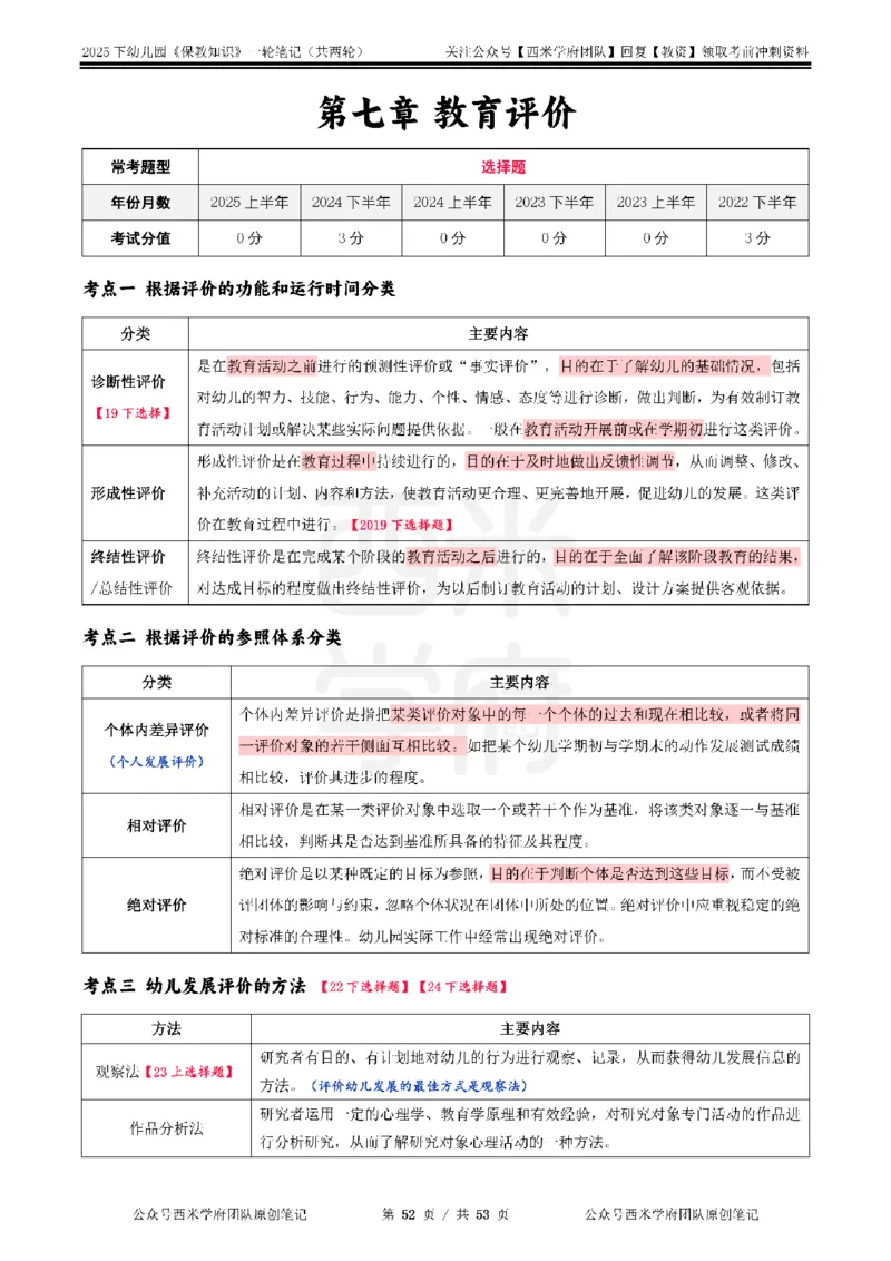 25下幼儿-保教知识与能力一轮笔记_4-教培资料-26年最新资料-同步更新_幼儿教资_04幼儿重点笔记_西米学府笔记+习题_幼儿：一轮笔记重点笔记+默写本