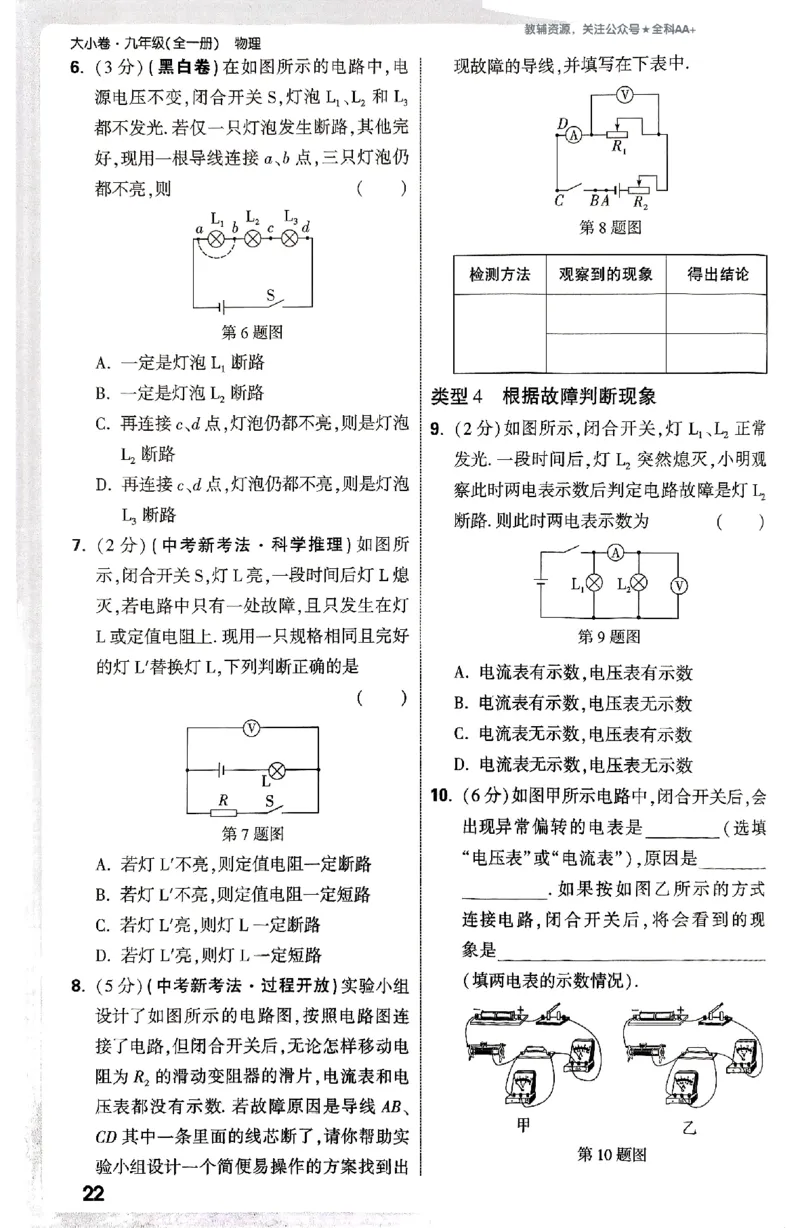 2026《万唯大小卷&bull;物理》9全周测小卷(RJ)_2026万唯系列预习复习_2026版初中《万唯大小卷》9年级全册（全科多版本）_2026《万唯大小卷&bull;物理》9全(RJ)