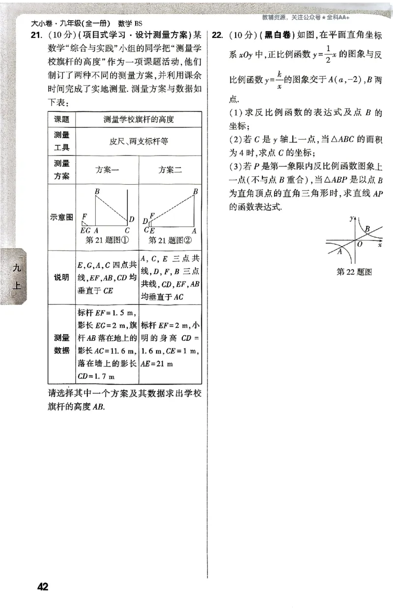 2026《万唯大小卷&bull;数学》9全周测小卷(BS)_2026万唯系列预习复习_2026版初中《万唯大小卷》9年级全册（全科多版本）_2026《万唯大小卷&bull;数学》9全(BS)