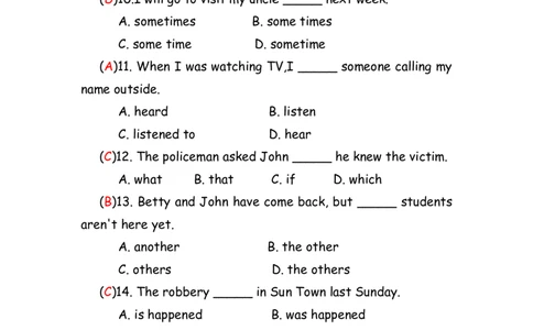No.144综合训练选择题②答案解析_初中英语语法_最全初中英语语法习题_No.144综合训练选择题②
