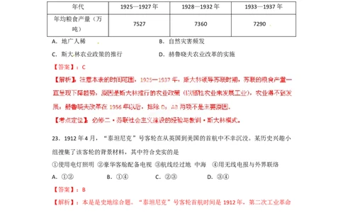2012年高考历史试卷（福建）（解析卷）_1.高考2025全国各省真题+答案_01.2008-2024全国高考真题（按省份分类）_24.福建_2012-2024&middot;（福建）历史高考真题