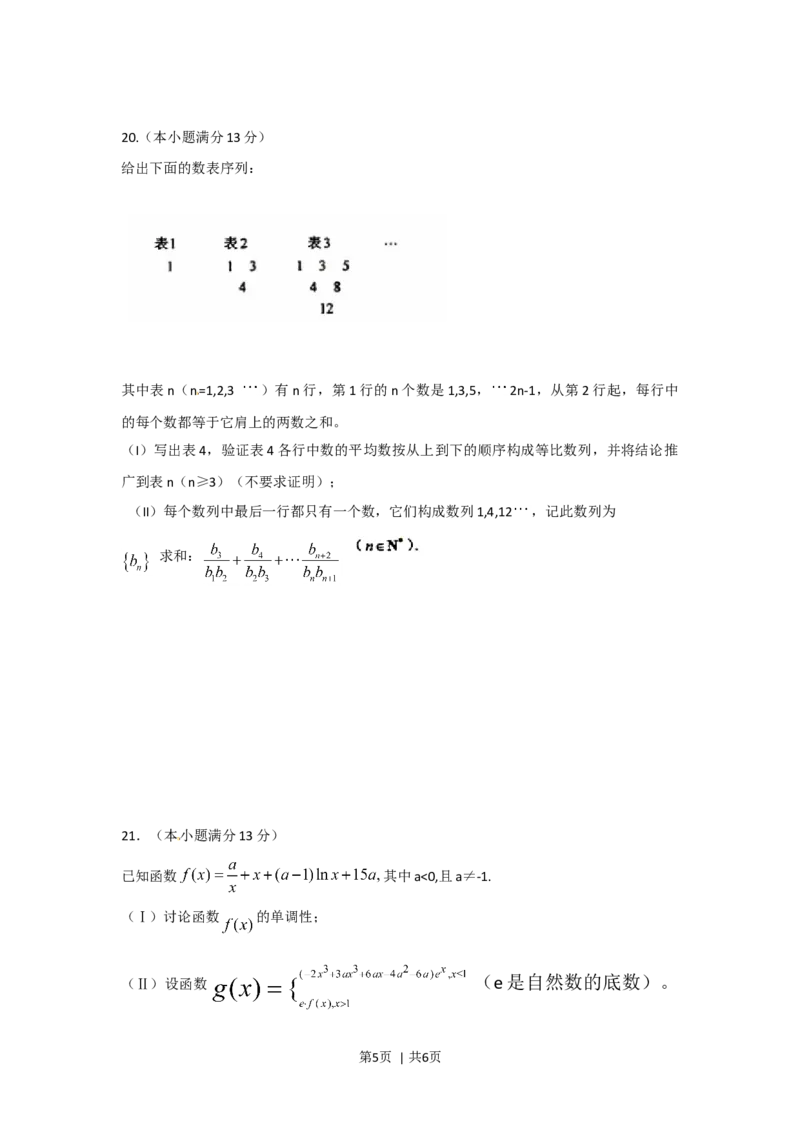 2010年高考数学试卷（文）（湖南）（空白卷）_1.高考2025全国各省真题+答案_01.2008-2024全国高考真题（按省份分类）_8.湖南_2008-2024&middot;（湖南）数学高考真题