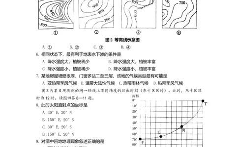 2008年高考地理试卷（广东）（空白卷）_1.高考2025全国各省真题+答案_01.2008-2024全国高考真题（按省份分类）_4.广东_2008-2024&middot;（广东）地理高考真题