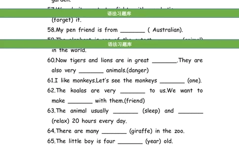 No.186适当形式填空100题②_初中英语语法_最全初中英语语法习题_No.186适当形式填空100题②