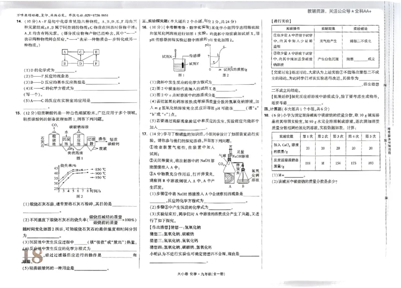 2026《万唯大小卷&bull;化学》9全大卷_2026万唯系列预习复习_2026版初中《万唯大小卷》9年级全册（全科多版本）_2026《万唯大小卷&bull;化学》9全