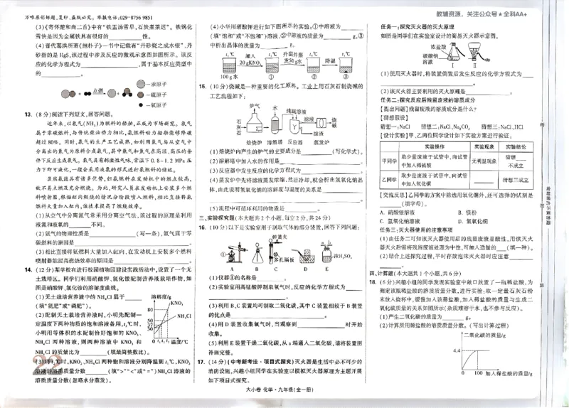 2026《万唯大小卷&bull;化学》9全大卷_2026万唯系列预习复习_2026版初中《万唯大小卷》9年级全册（全科多版本）_2026《万唯大小卷&bull;化学》9全