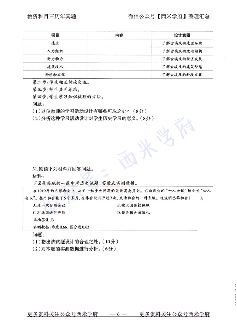 22年上-初中历史-真题及答案解析_4-教培资料-26年最新资料-同步更新_初中高中教资_03科三专项（进去保存报考的学科即可）_01科目三FB网课、三色速记手册、知识点导图等推荐