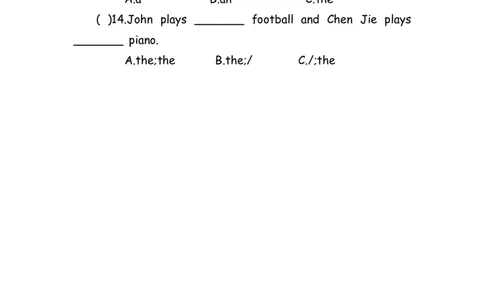 No.155语法专练冠词_初中英语语法_最全初中英语语法习题_No.155语法专练冠词