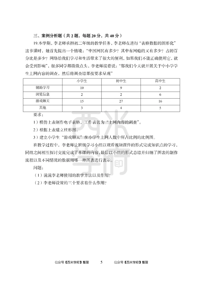 24上中学笔试科目三《学科知识与教学能力》模拟卷-初24上中信息技术-模拟预测卷_4-教培资料-26年最新资料-同步更新_初中高中教资_03科三专项（进去保存报考的学科即可）_初中