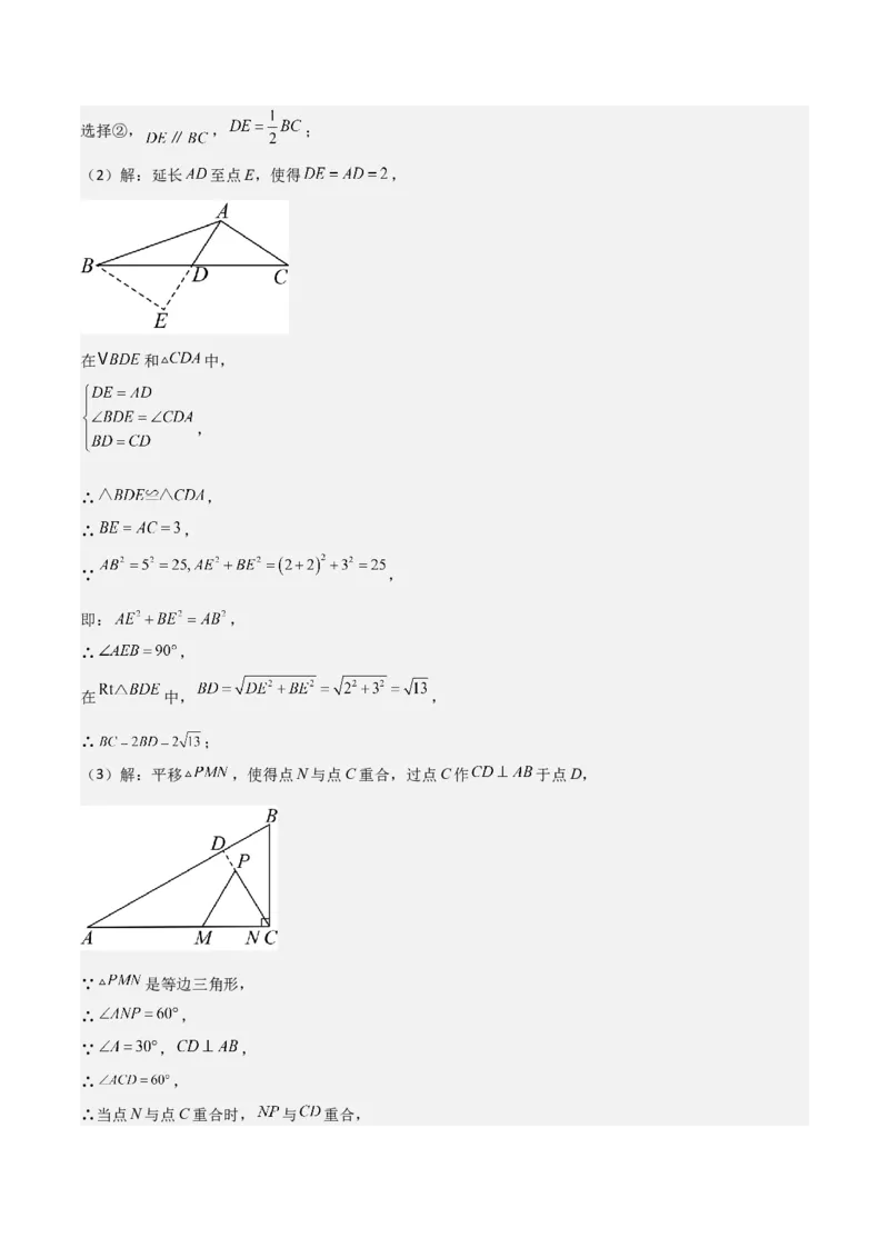 难点与解题模型11与角平分线、中点有关问题（5大热考题型）（解析版）_2数学总复习_2025中考复习资料_2025年中考数学一轮知识梳理