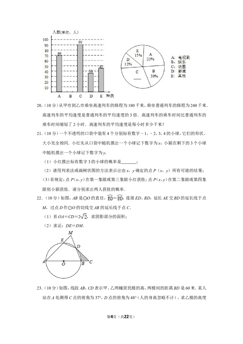 2015年辽宁省丹东市中考数学试卷_中考真题_2.数学中考真题2015-2024年_地区卷_辽宁省_辽宁数学_辽宁数学_丹东数学11-22