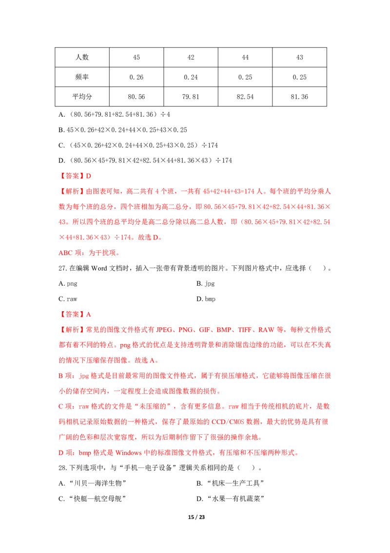 中学科一24下真题_4-教培资料-26年最新资料-同步更新_初中高中教资_2025上中学教资笔试_062025上教资笔试考前冲刺汇总_01、历年真题合集