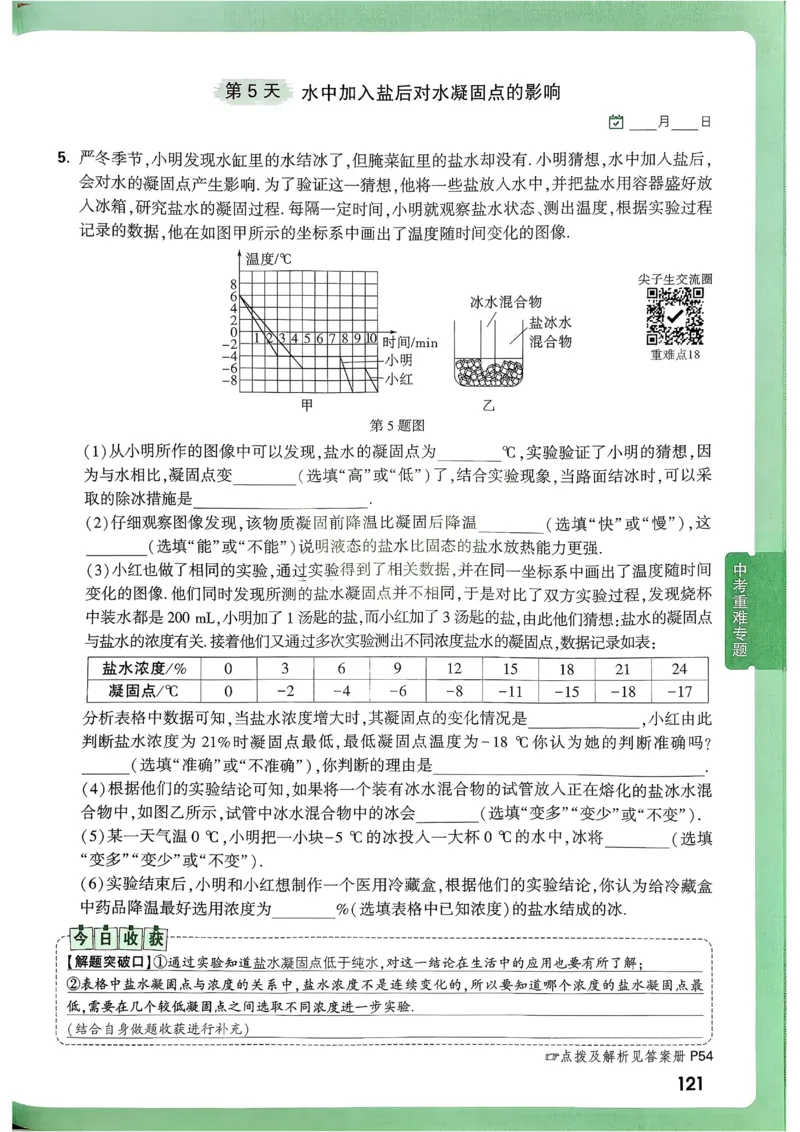 2026《尖子生每日一题》物理9+中考_2026万唯系列预习复习_2026版初中《万唯尖子生》每日一题9年级（中考物理）