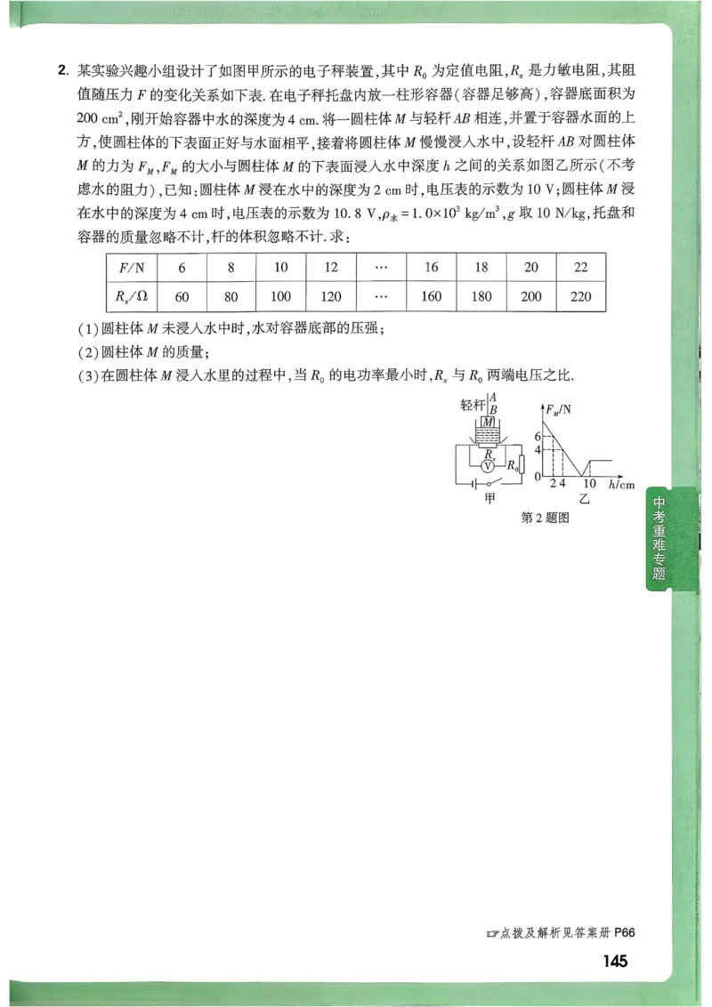 2026《尖子生每日一题》物理9+中考_2026万唯系列预习复习_2026版初中《万唯尖子生》每日一题9年级（中考物理）