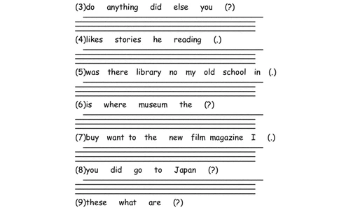 No.166语法专练连词成句_初中英语语法_最全初中英语语法习题_No.166语法专练连词成句