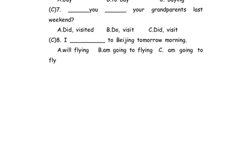 No.64四大时态混合练习题①答案解析_初中英语语法_最全初中英语语法习题_No.64四大时态混合练习题①