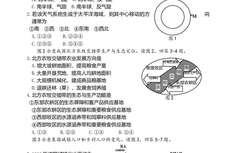 2008年高考地理试卷（四川）（空白卷）_1.高考2025全国各省真题+答案_01.2008-2024全国高考真题（按省份分类）_18.四川_2008-2024&middot;（四川）地理高考真题