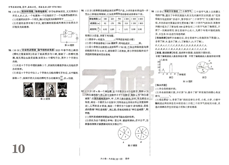 2026《万唯大小卷&bull;数学》9全大卷(RJ)_2026万唯系列预习复习_2026版初中《万唯大小卷》9年级全册（全科多版本）_2026《万唯大小卷&bull;数学》9全(RJ)